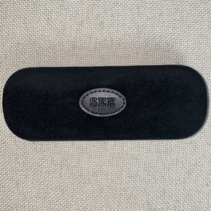 SEE Eyeglass Case Black Velvet